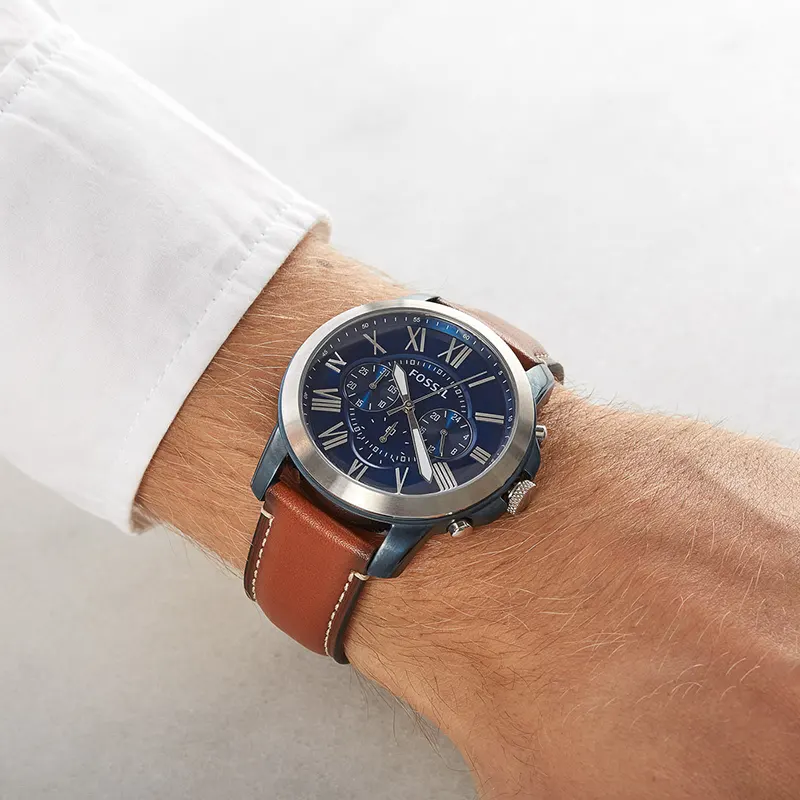 Fossil Grant Chronograph Blue Dial Men's Watch | FS5151